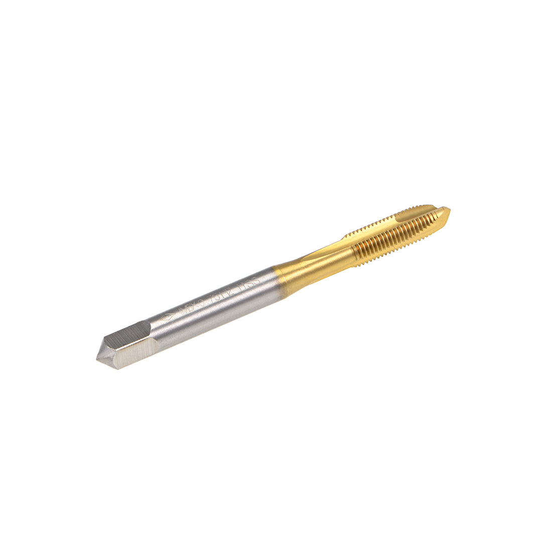 uxcell Uxcell Spiral Point Threading Tap M6 Thread 0.75 Pitch Titanium Coated HSS 2pcs