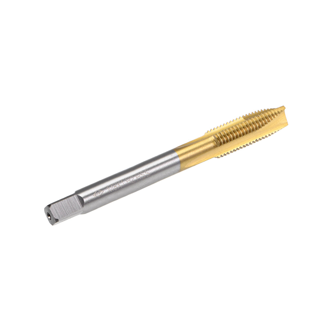 uxcell Uxcell Spiral Point Threading Tap M8 Thread 1 Pitch Titanium Coated HSS