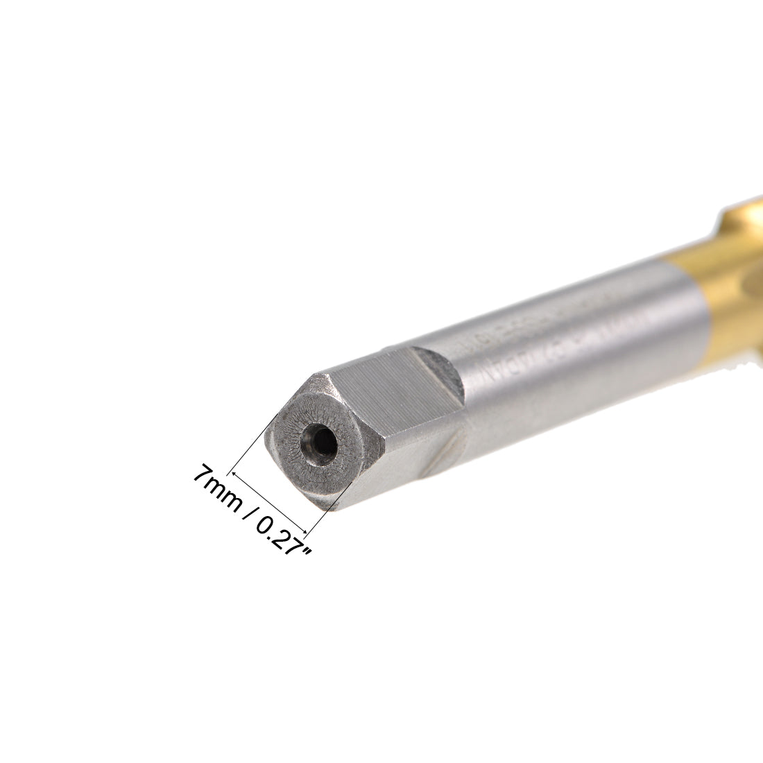 uxcell Uxcell Spiral Point Threading Tap M12 Thread 1.25 Pitch Titanium Coated HSS