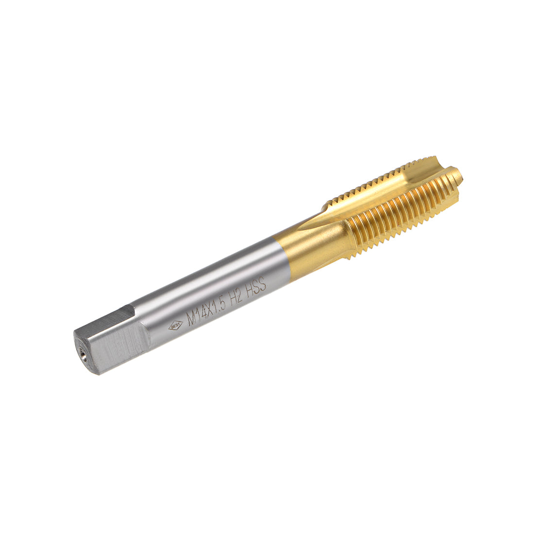 uxcell Uxcell Spiral Point Threading Tap M14 Thread 1.5 Pitch Titanium Coated HSS