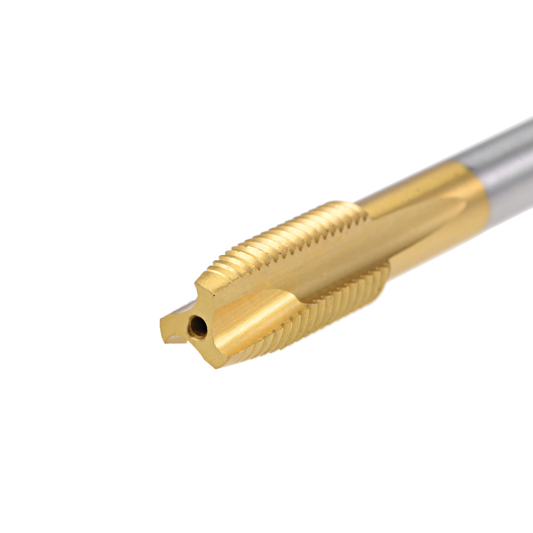 uxcell Uxcell Spiral Point Threading Tap M10 Thread 1.25 Pitch H2 Titanium Coated HSS