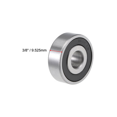 Harfington Uxcell 1614-2RS Deep Groove Ball Bearing 3/8"x1-1/8"x3/8" Sealed Z2 Lever Bearings 10pcs