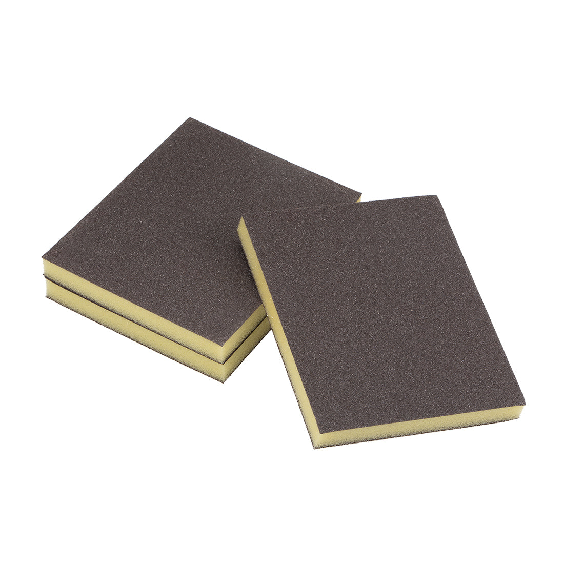uxcell Uxcell Sanding Sponge 150 Grit Sanding Block Pad 4.7inch x 3.9inch x 0.4inch Brown 3pcs