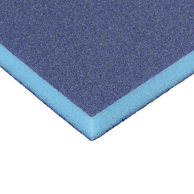 Harfington Uxcell Sanding Sponge 120 Grit Sanding Block Pad 4.7inch x 3.9inch x 0.4inch Blue 2pcs