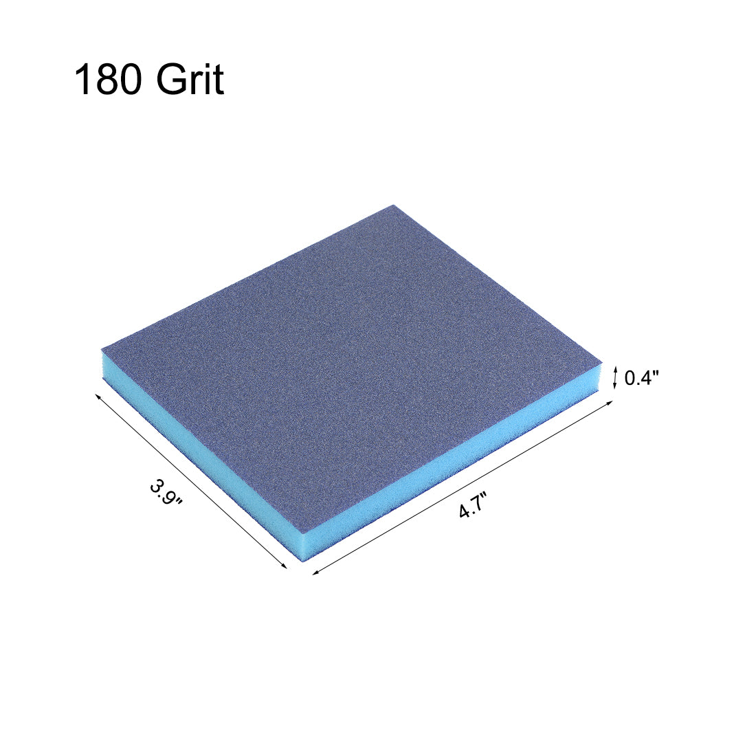 uxcell Uxcell Sanding Sponge 180 Grit Sanding Block Pad 4.7inch x 3.9inch x 0.4inch Blue 3pcs
