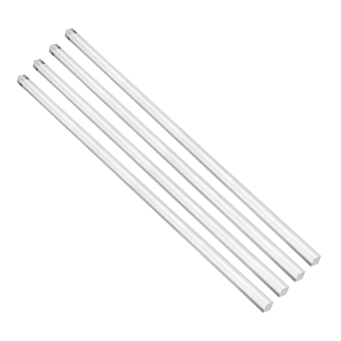 Uxcell 6mmx6mmx250mm Transparent Clear Solid Acrylic Square Rod PMMA