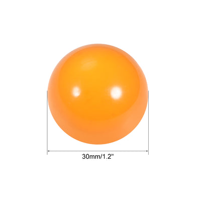 Harfington Uxcell 30mm Dia Acrylic Ball Yellow Sphere Ornament Solid Balls 1.2" 2pcs