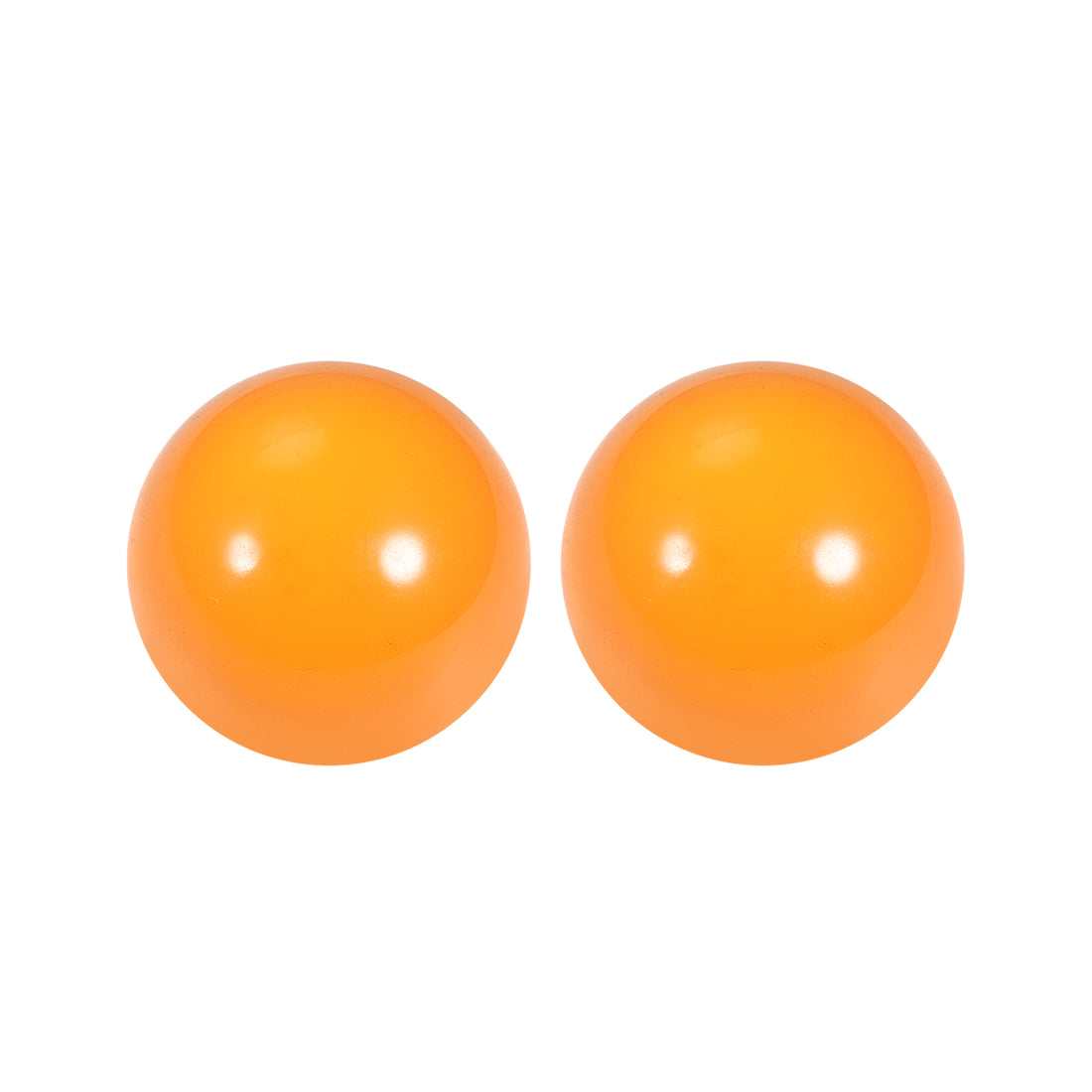 uxcell Uxcell 30mm Dia Acrylic Ball Yellow Sphere Ornament Solid Balls 1.2" 2pcs