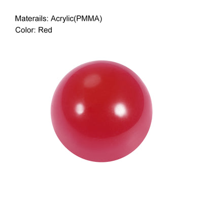 Harfington Uxcell 40mm Dia Acrylic Ball Red Sphere Ornament Solid Balls 1.6 inches for Home Decor