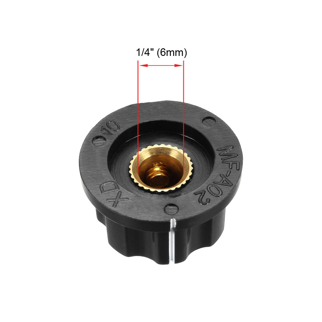 uxcell Uxcell 5Pcs Speaker Control Knob Power Amplifier Knob 23mm Dia. Rotary Knobs for 6mm Dia. Shaft Potentiometer