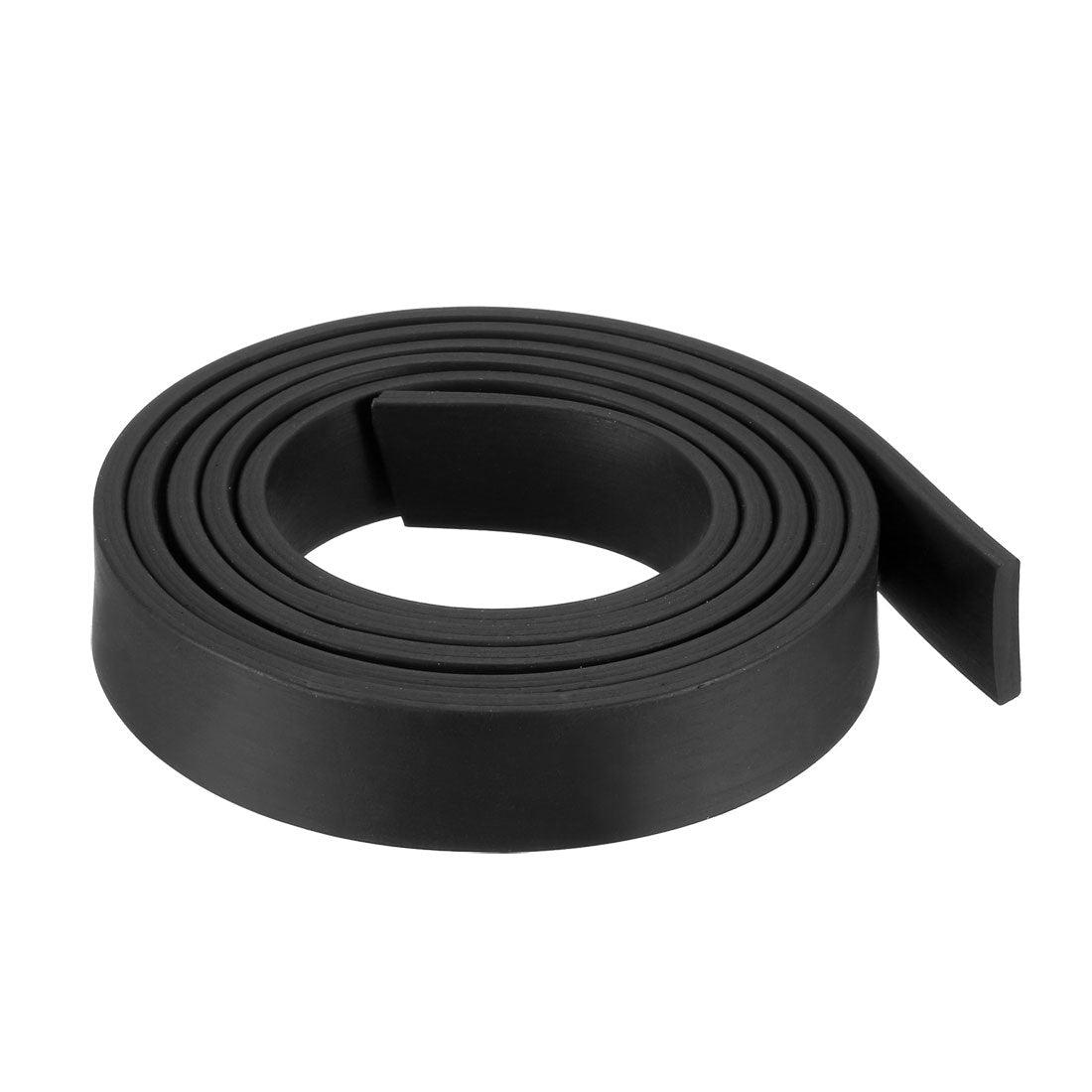 uxcell Uxcell Solid Rectangle Rubber Seal Strip 15mm Wide 3mm Thick, 1 Meter Long Black