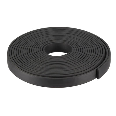 Harfington Uxcell Solid Rectangle Rubber Seal Strip 15mm Wide 3mm Thick, 5 Meters Long Black