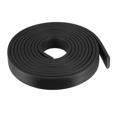 Harfington Uxcell Solid Rectangle Rubber Seal Strip 20mm Wide 5mm Thick, 3 Meters Long Black