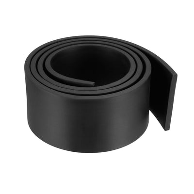 Harfington Uxcell Solid Rectangle Rubber Seal Strip 50mm Wide 5mm Thick, 1 Meter Long Black