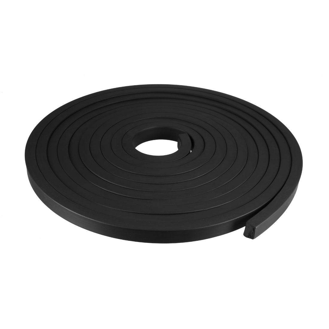 uxcell Uxcell Solid Rectangle Rubber Seal Strip 15mm Wide 10mm Thick, 5 Meters Long Black