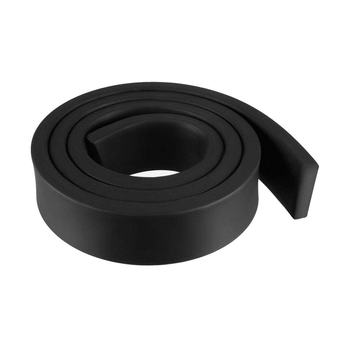 uxcell Uxcell Solid Rectangle Rubber Seal Strip 35mm Wide 10mm Thick, 1 Meter Long Black