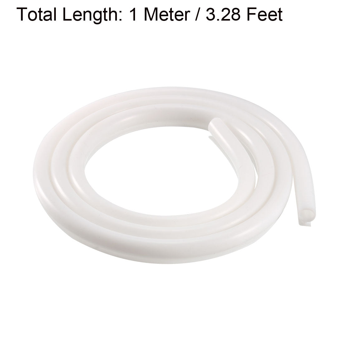 uxcell Uxcell T-Slot Mount Weatherstrip Seal 7mm Bulb Bubble for 5mm Slot 1 Meter White