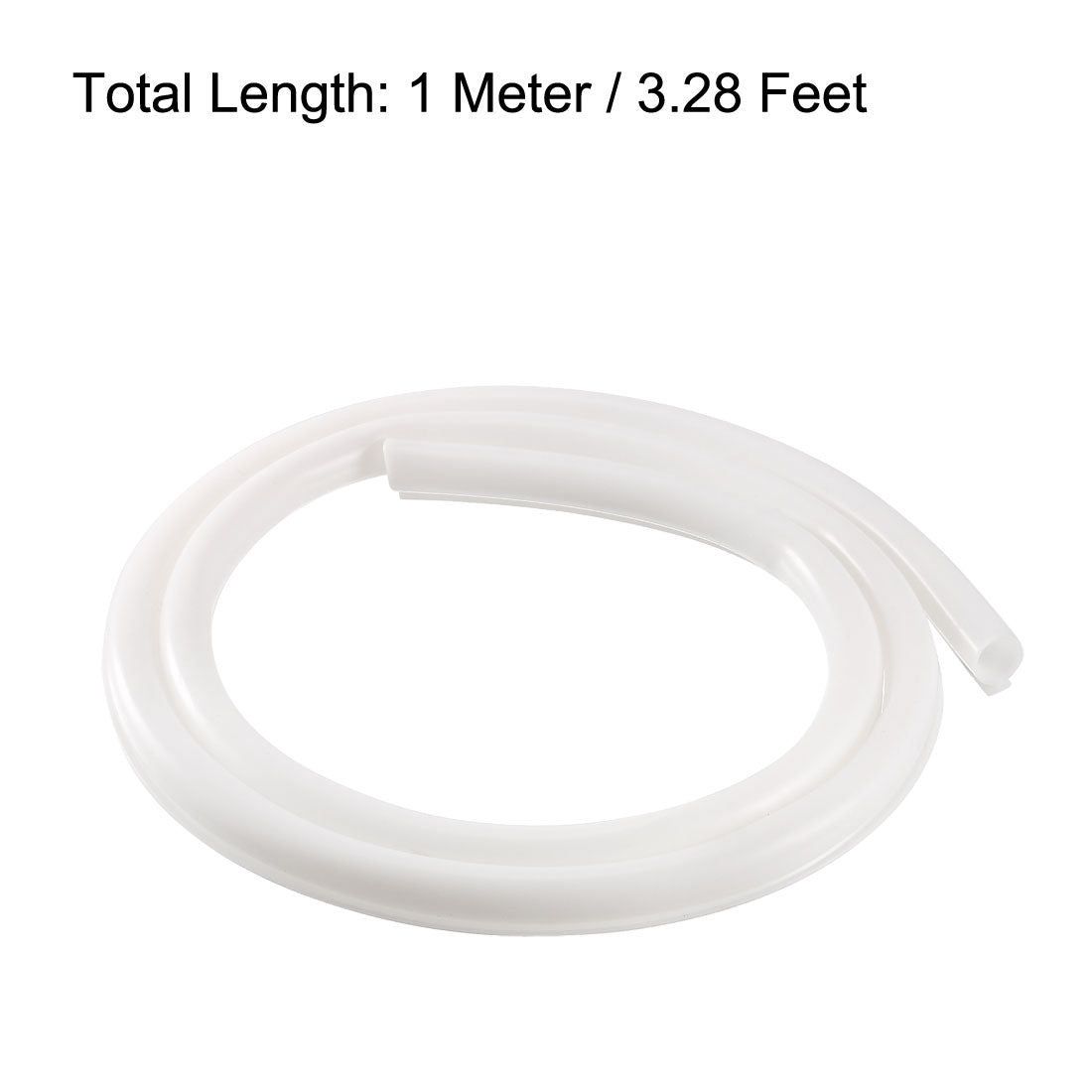 uxcell Uxcell T-Slot Mount Weatherstrip Seal 9mm Bulb Bubble for 5mm Slot 1 Meter White