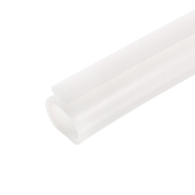 Harfington Uxcell T-Slot Mount Weatherstrip Seal 9mm Bulb Bubble for 5mm Slot 1 Meter White
