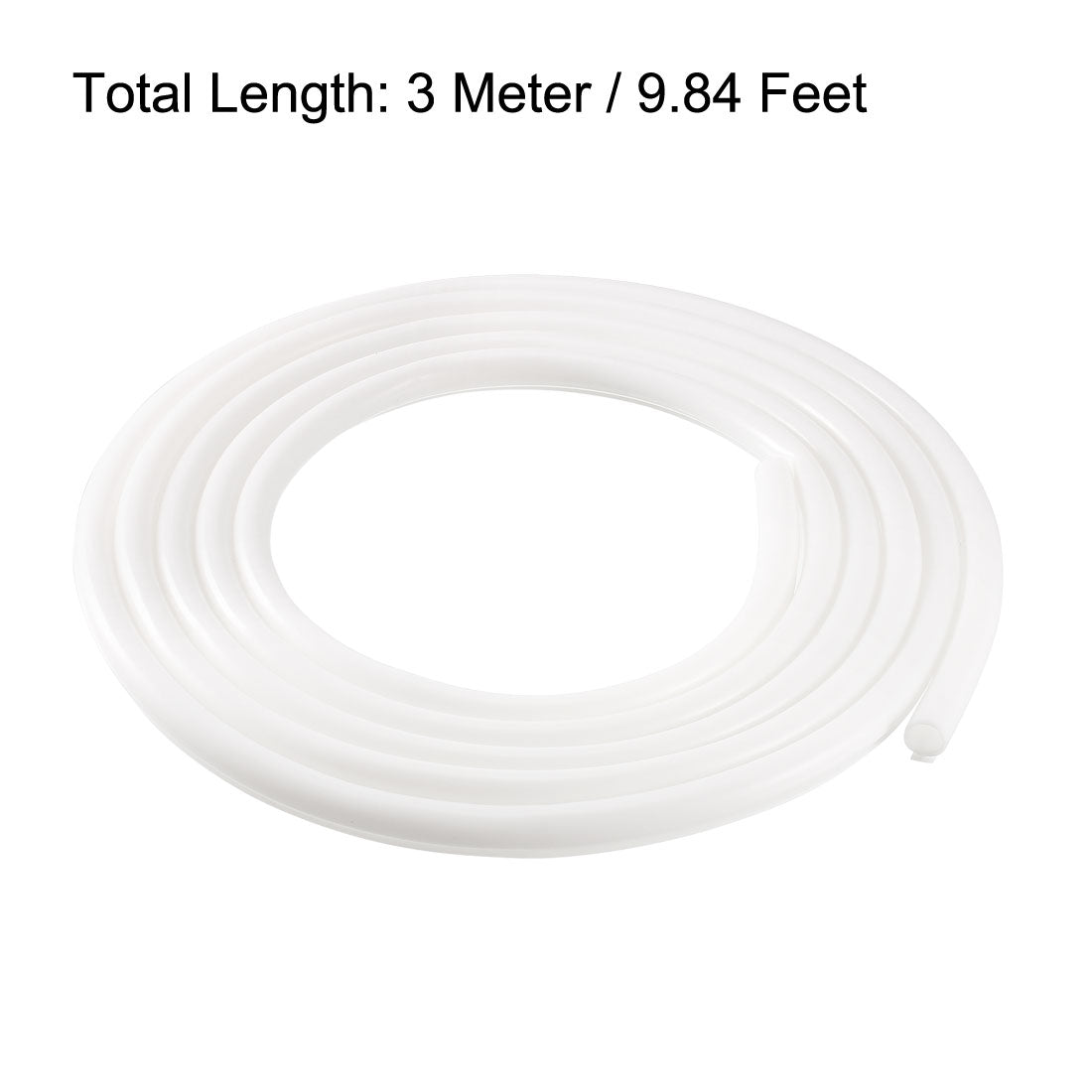 uxcell Uxcell T-Slot Mount Weatherstrip Seal 9mm Bulb Bubble for 5mm Slot 3 Meters White