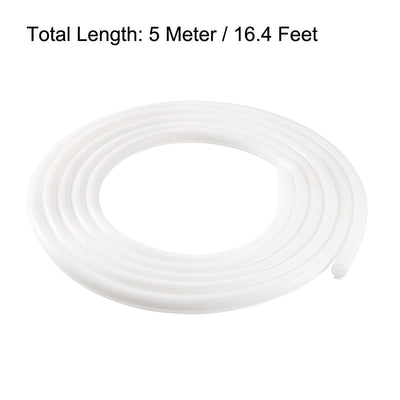 Harfington Uxcell T-Slot Mount Weatherstrip Seal 9mm Bulb Bubble for 5mm Slot 5 Meters White