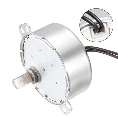 Harfington Uxcell Synchronous Synchron Motor AC 220-240V 4W 9-11RPM/MIN 50-60Hz CCW/CW for Hand-Made, Model or Guide Motor