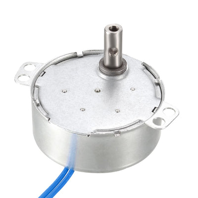 Harfington Uxcell Electric Synchron Motor Turntable Synchronous Motor 100-127 VAC 5-6RPM 50-60 Hz 4W CCW Direction for Hand-Made, Model or Guide Motor