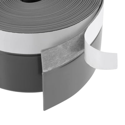 Harfington Uxcell 45mm Width 5M Long Self Adhesive Weather Stripping Frameless Door Bottom Seal for Doors and Windows (Gray)