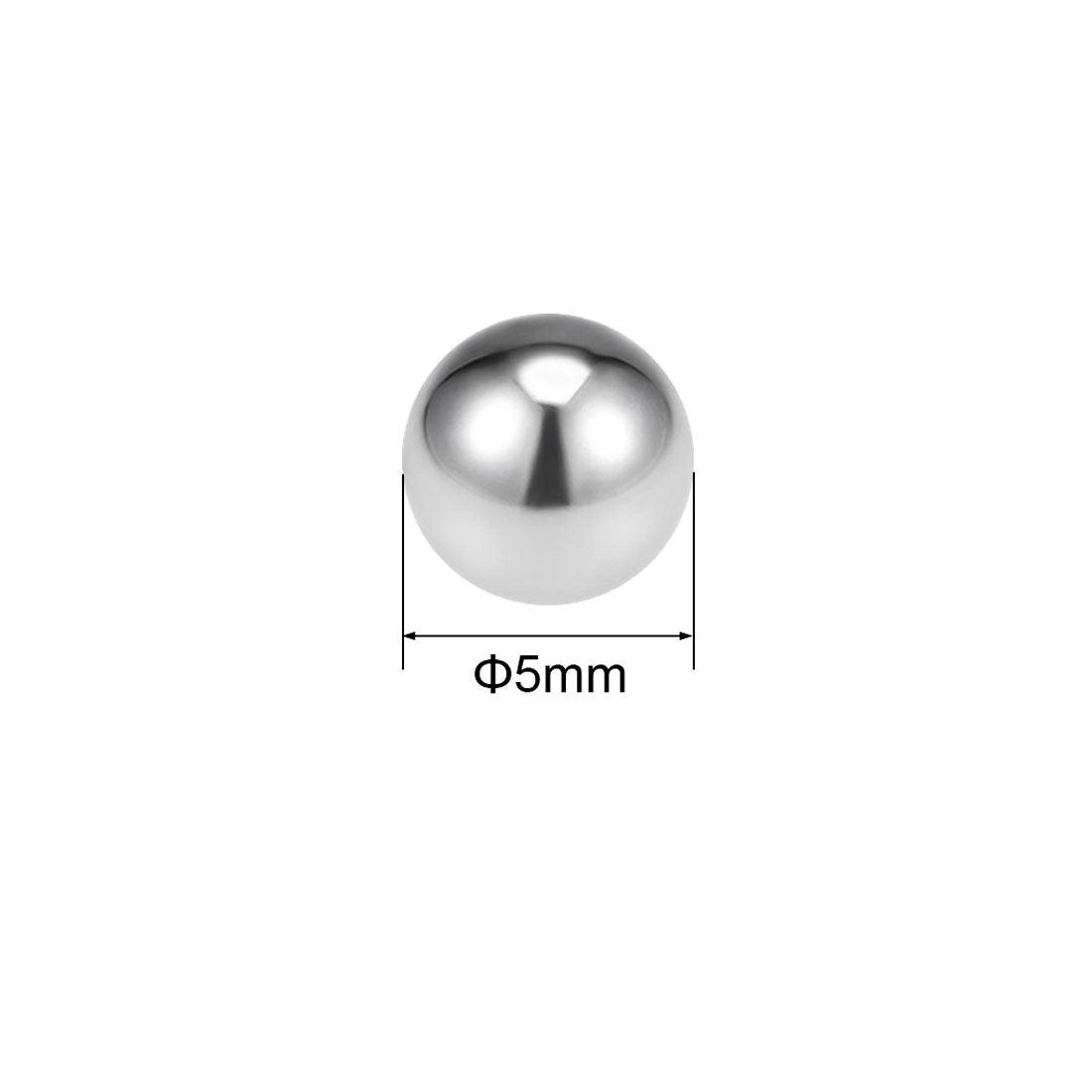uxcell Uxcell 5mm Bearing Balls 316L Stainless Steel G100 Precision Balls 150pcs