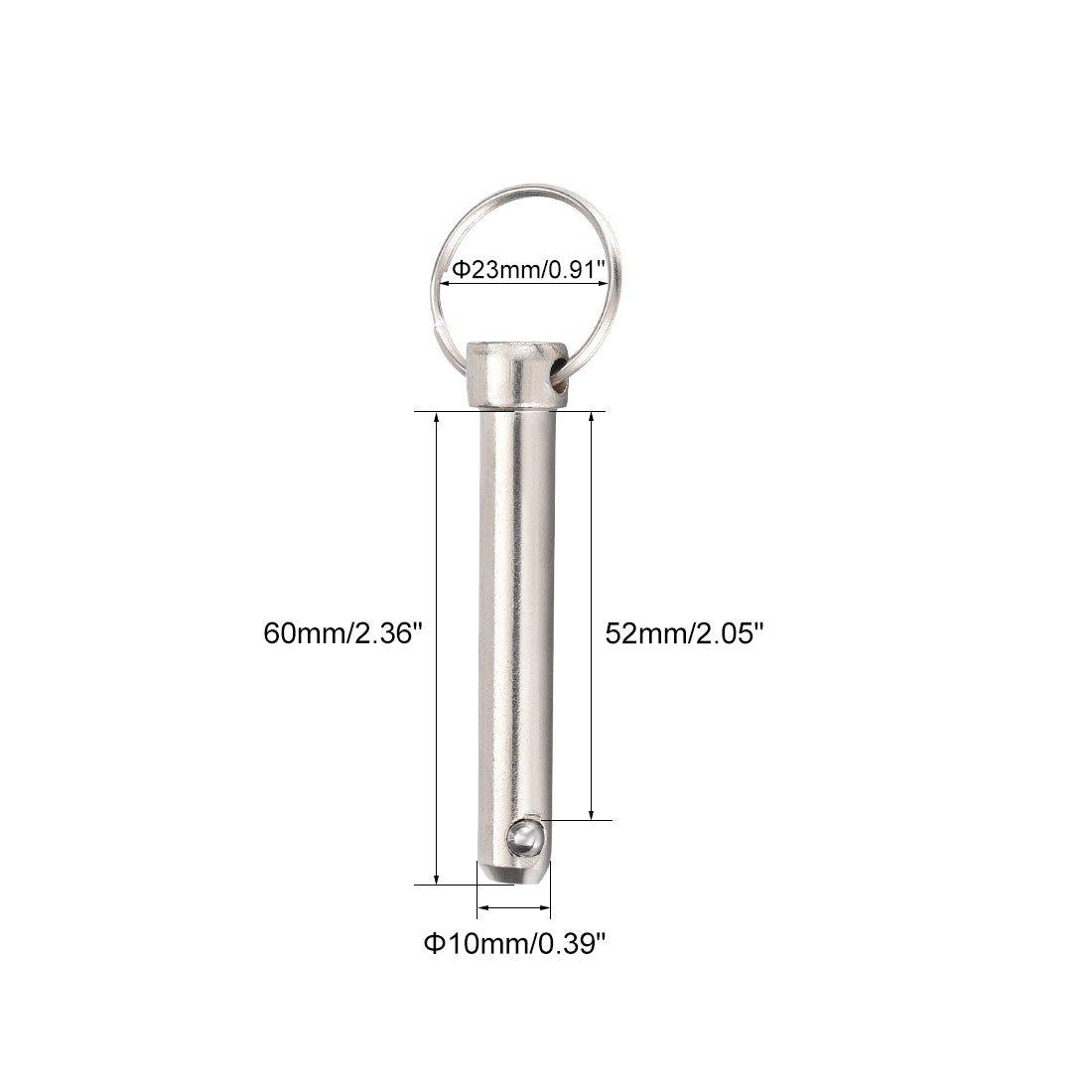 Uxcell Uxcell Quick Release Pin 8mmX70mm Marine Hardware for Boat Bimini Top Deck Hinge 4Pcs