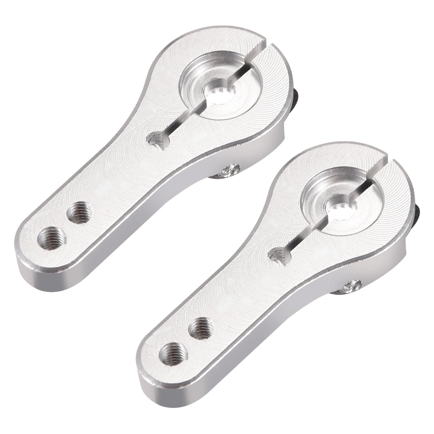 uxcell Uxcell 23T Aluminum Servo Horns Steering Arm for 3001 3005 3003 - Silver Tone 2pcs