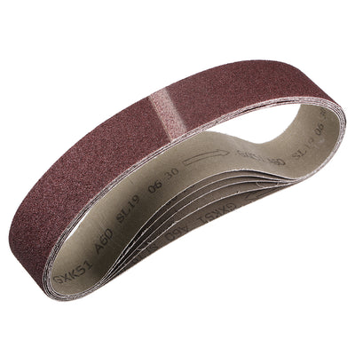 Harfington Uxcell 2 x 27 Inch Sanding Belt 60 Grit Sand Belts for Belt Sander 5pcs