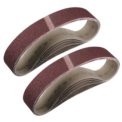 Harfington Uxcell 2 x 27 Inch Sanding Belt 320 Grit Sand Belts for Belt Sander 10pcs