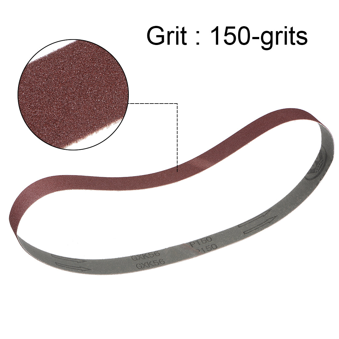 uxcell Uxcell 1 x 30 Inch Sanding Belt 150 Grit Sand Belts for Belt Sander 3pcs