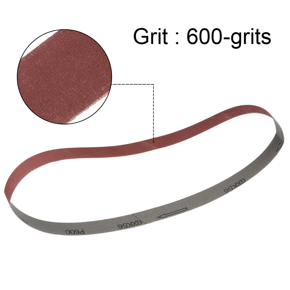 uxcell Uxcell 1 x 30 Inch Sanding Belt 600 Grit Sand Belts for Belt Sander 5pcs