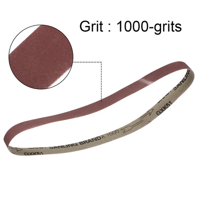 Harfington Uxcell 1 x 30 Inch Sanding Belt 1000 Grit Sand Belts for Belt Sander 3pcs