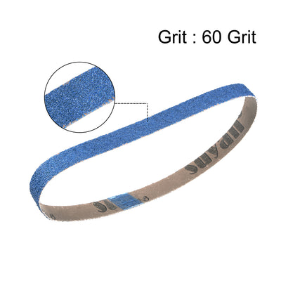Harfington Uxcell 3/4-inch x 21-inch Sanding Belt 60 Grit Zirconia Sand Belts 5pcs