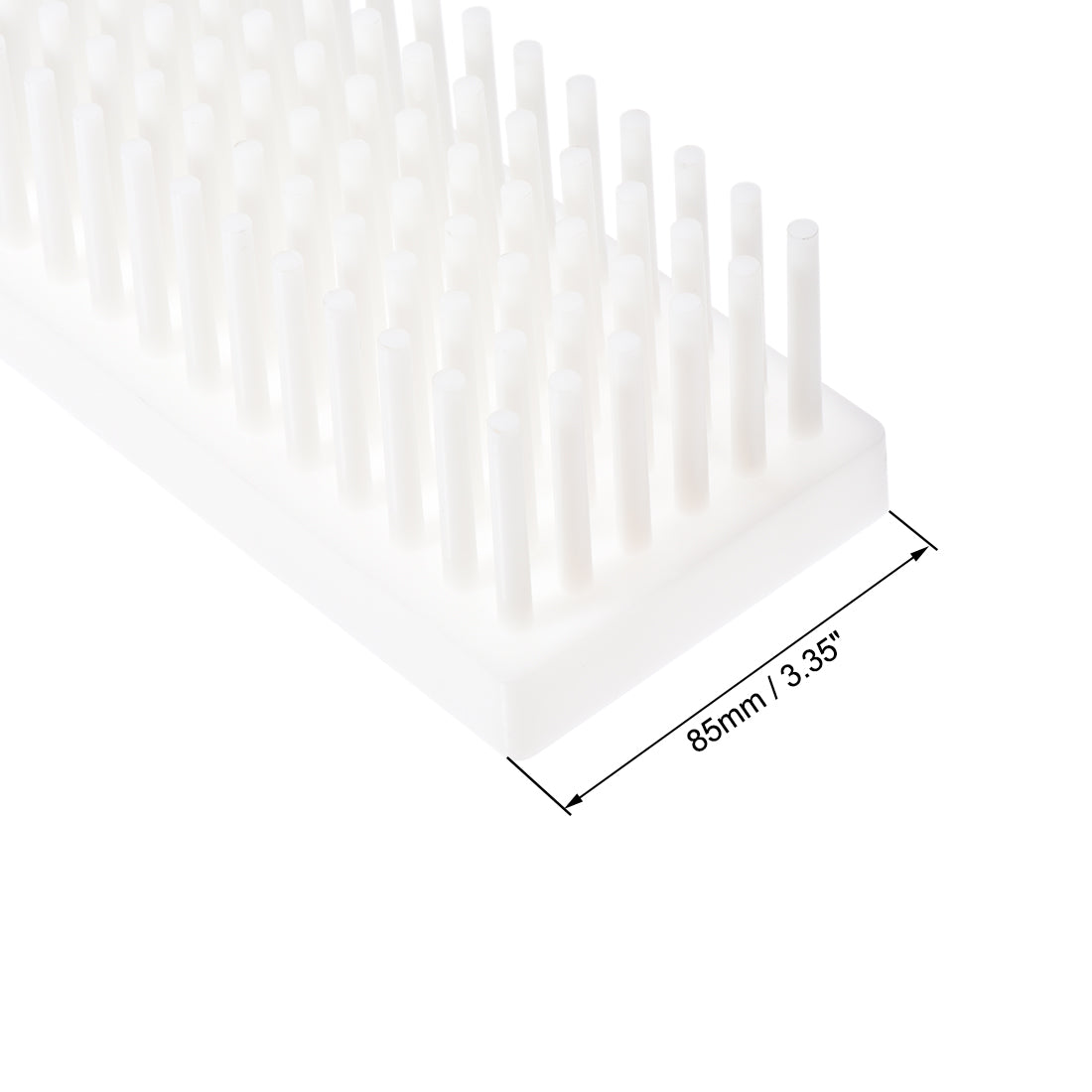 Uxcell Uxcell Polypropylene Test Tube Stand Holder Rack 102 Wells for 10-13mm Tubes White