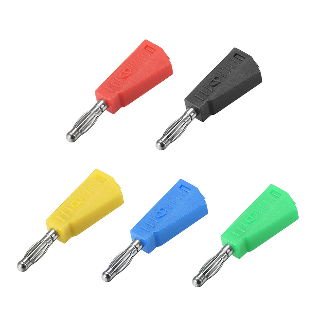 uxcell Uxcell 4mm Banana Speaker Wire Cable Plugs Connectors 5 Colors 20A Jack Connector 10pcs