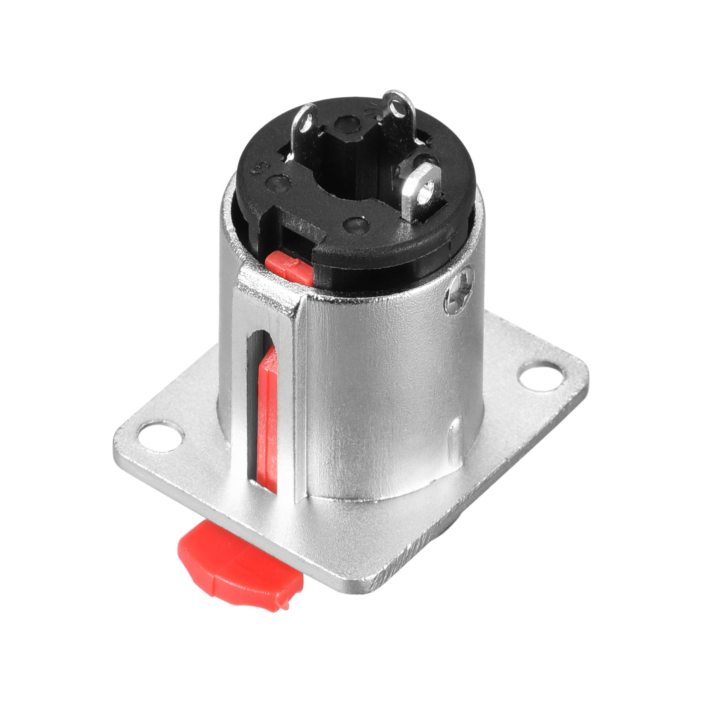 uxcell Uxcell 6.35mm 1/4 Inch Female Stereo TRS Audio Socket Jack Connector Panel/Chassis Mount - 6.35mm Stereo Socket 1pcs