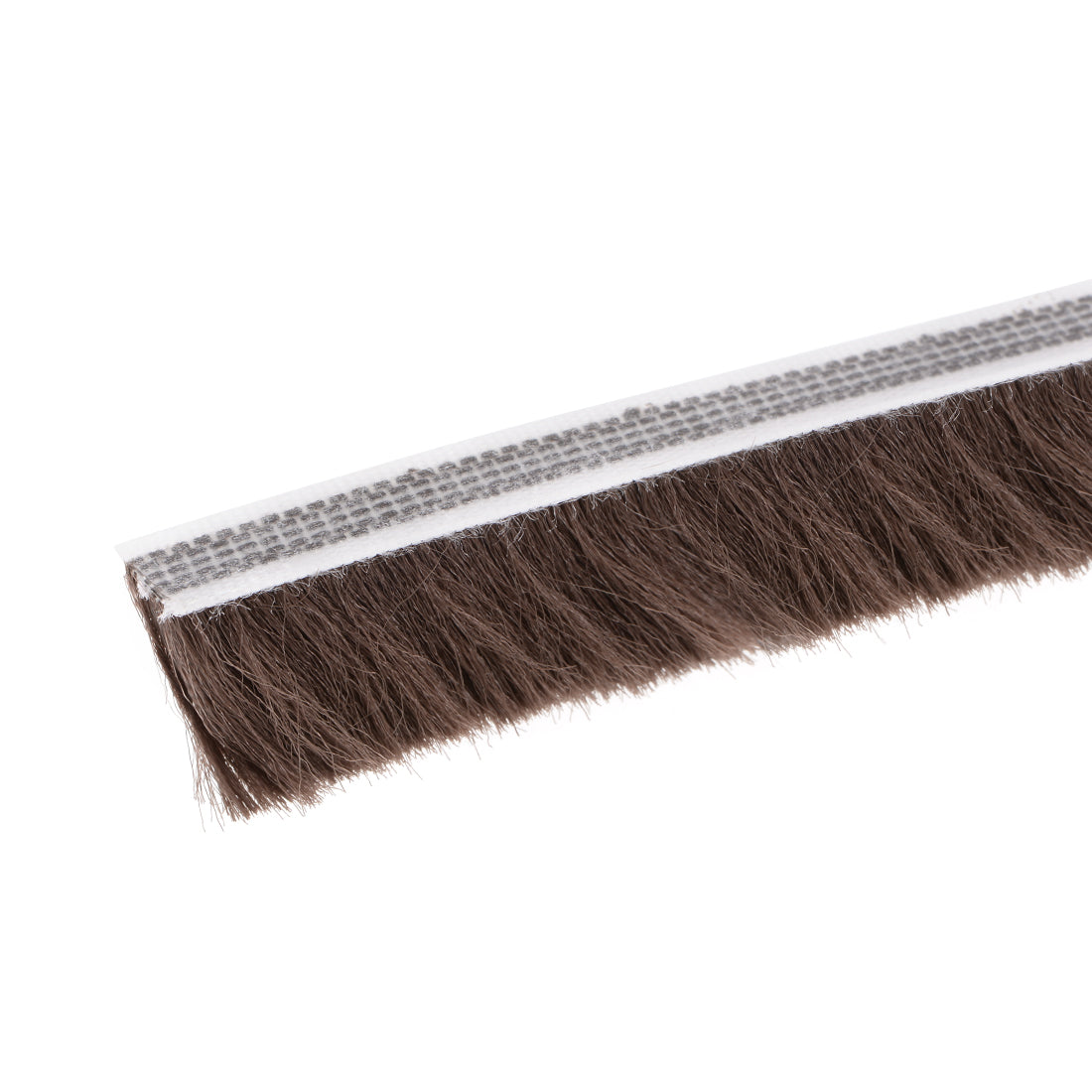 uxcell Uxcell Brush Weather Stripping, Adhesive Felt Door Seal Strip Pile Weatherstrip Door Sweep Brush for Door Window  197Inch L X 0.9 Inch W (5000mm X 23mm)Brown