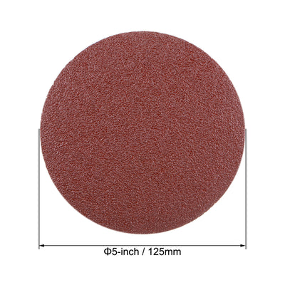 Harfington Uxcell 5-Inch PSA Sanding Disc Aluminum Oxide Adhesive Back Sandpaper 40 Grit 15 Pcs