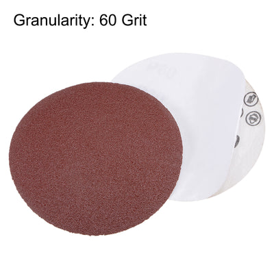 Harfington Uxcell 5-Inch PSA Sanding Disc Aluminum Oxide Adhesive Back Sandpaper 60 Grit 15 Pcs
