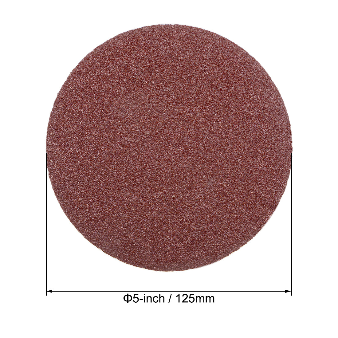 uxcell Uxcell 5-Inch PSA Sanding Disc Aluminum Oxide Adhesive Back Sandpaper 60 Grit 20 Pcs