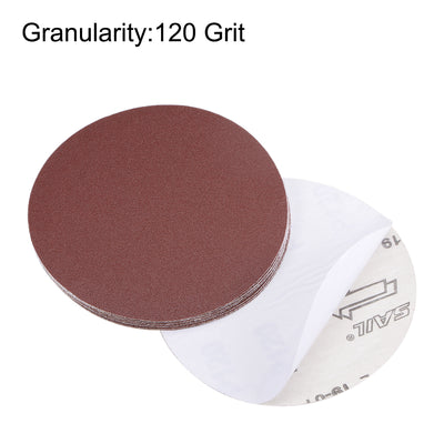 Harfington Uxcell 5-Inch PSA Sanding Disc Aluminum Oxide Adhesive Back Sandpaper 120 Grit 15 Pcs