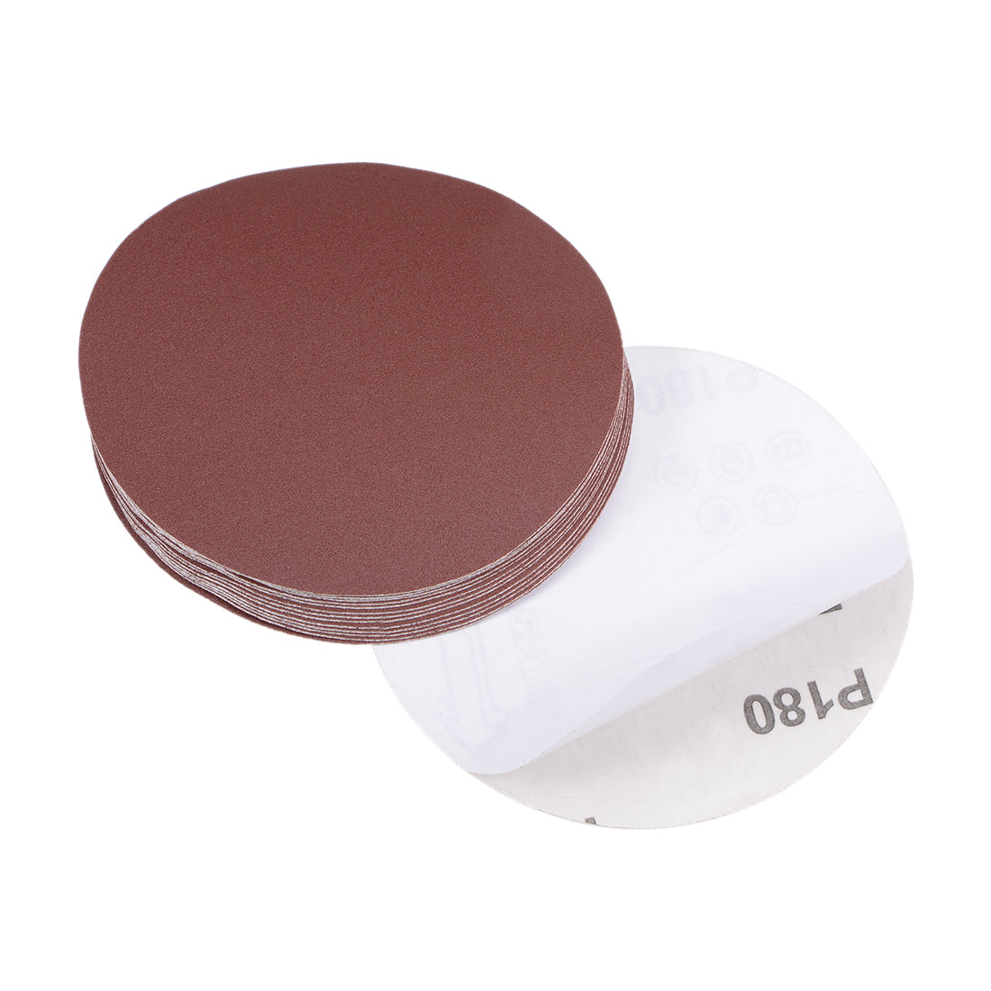 uxcell Uxcell 5-Inch PSA Sanding Disc Aluminum Oxide Adhesive Back Sandpaper 180 Grit 15 Pcs