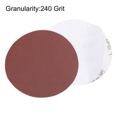 Harfington Uxcell 5-Inch PSA Sanding Disc Aluminum Oxide Adhesive Back Sandpaper 240 Grit 15 Pcs