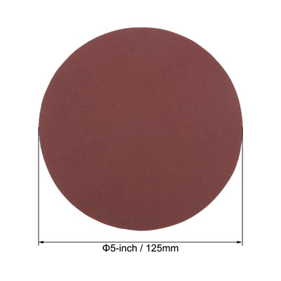 Harfington Uxcell 5-Inch PSA Sanding Disc Aluminum Oxide Adhesive Back Sandpaper 320 Grit 10 Pcs
