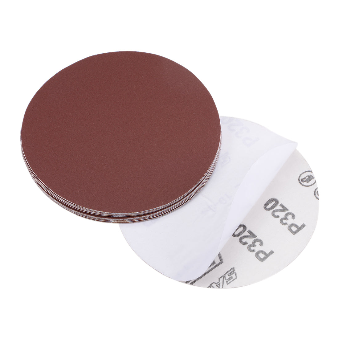 uxcell Uxcell 5-Inch PSA Sanding Disc Aluminum Oxide Adhesive Back Sandpaper 320 Grit 15 Pcs