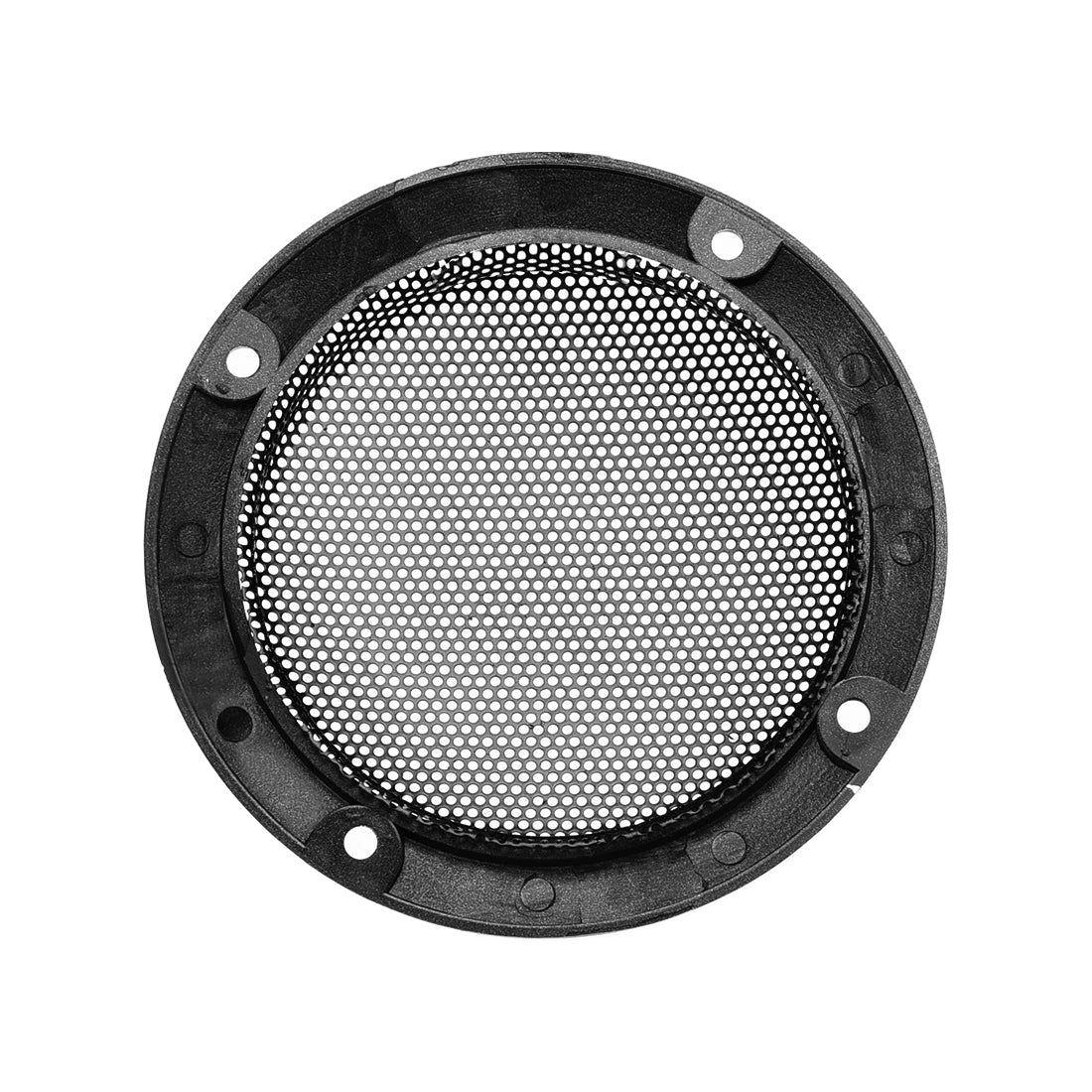 uxcell Uxcell Grill Cover 3 Inch 95mm Mesh Decorative Circle Subwoofer Guard Protector Black